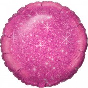 Круг Блестящий Ярко-розовый 40 см