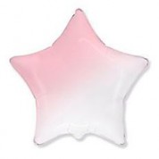 Звезда Бело-розовый градиент 40 см